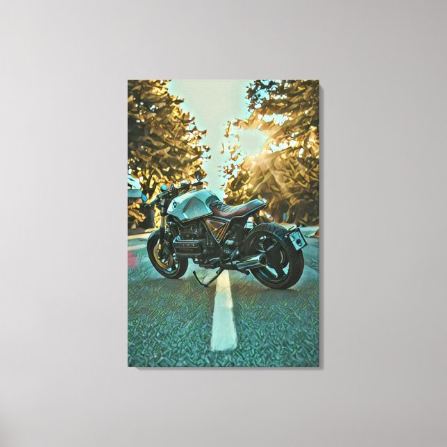 Besondere Geschenke für Motorradfahrer Leinwanddruck (Vorderseite)