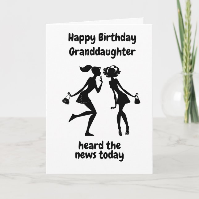 BESONDERE *GRANDAUGHTER* TURNS **16**  KARTE (Vorderseite)