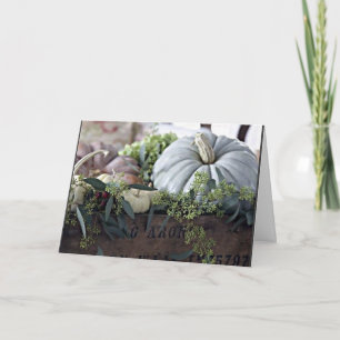 **BESONDERE HERBSTSTAG "WISHES FRIEND" KARTE