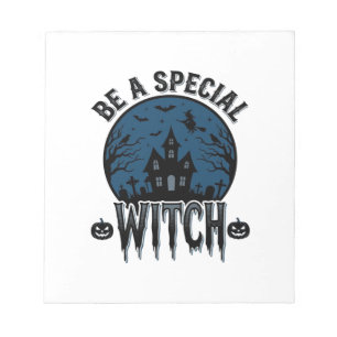 Besondere Hexen Halloween Vintage Gravur Design_1 Notizblock