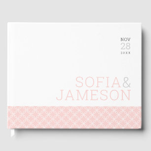 BESONDERE KEEPSAKE einfache moderne Art rot Rosa Gästebuch
