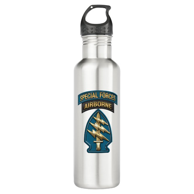 Besondere Kräfte SSI Wasserflasche  Edelstahlflasche (Vorderseite)