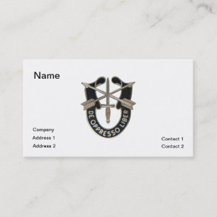 Besondere Kräfte Visitenkarte