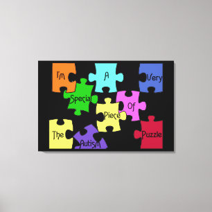 Besondere Leinwand des Autismus Puzzle Premium