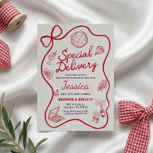 Besondere Lieferung Whimsical Baby Shower Einladun