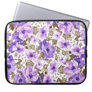 Besondere Lila Blumen Laptop-Hülle Laptopschutzhülle
