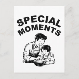 Besondere Momente Vatertag Postkarte