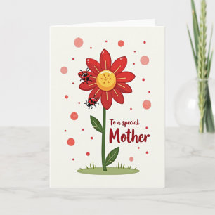 Besondere Mutter-Blumen-Liebeskarte Karte