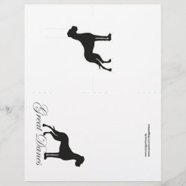 Besondere Pop-Up Great Dane-Karten