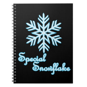 Besondere Schneeflocke Weihnachten Notizblock