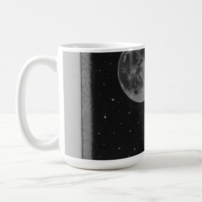 Besondere Tasse Retro Alien Begegnung (Links)
