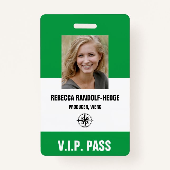 BESONDERE VERANSTALTUNG V.I.P. PASS - Foto I.D. Ab Ausweis (Vorderseite)