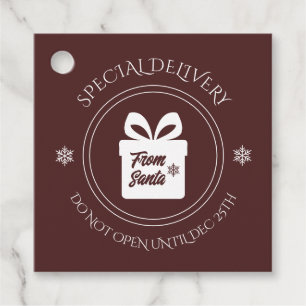 Besondere Weihnachtslieferung Geschenkanhänger