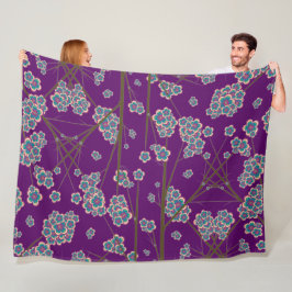 Besondere Zweige Amethyst Fleece Blanket