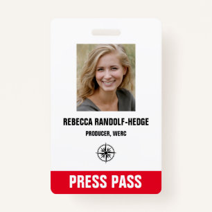BESONDERES EREIGNIS PRESSEPASS - Foto I.D. Ausweis