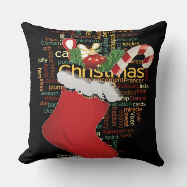 Besonderes Frohen Weihnachten Zuhause Décor Muster Kissen (Vorderseite)