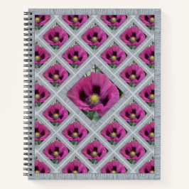 Besonderes Notebook mit Magenta Poppies Notizbuch
