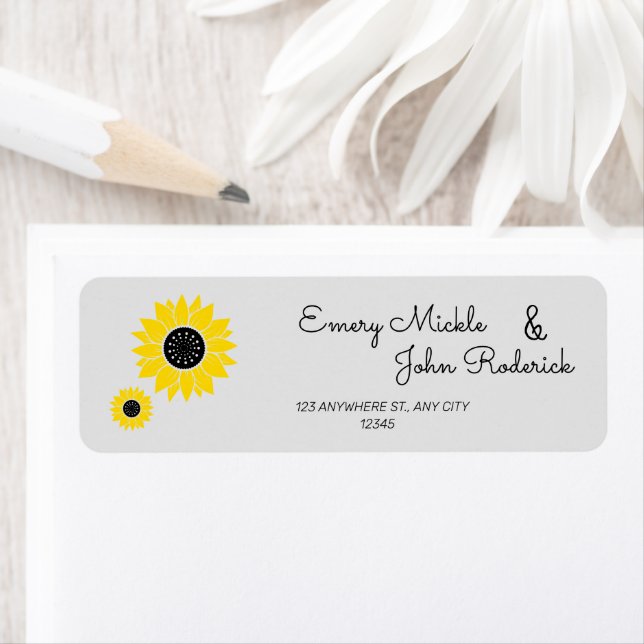 Besonderes Sonnenblumen Elegant Personalisiert (Insitu)