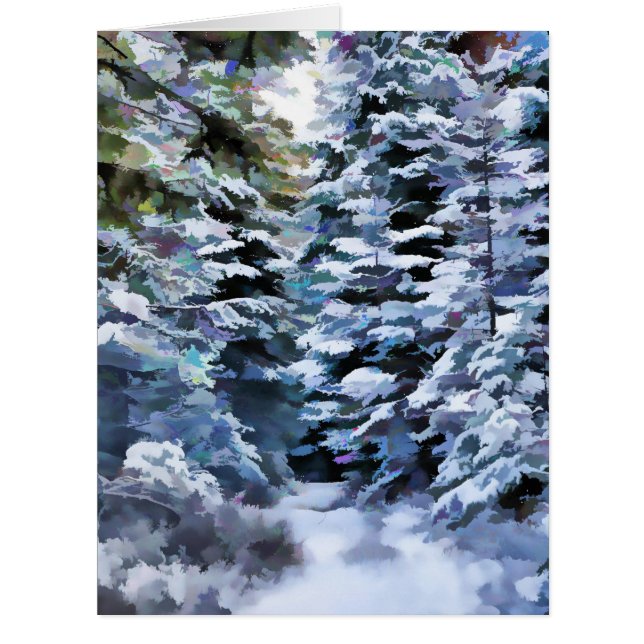 Besonders anzufertigen Winter-Szene! (Vorderseite)