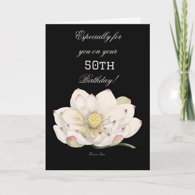 Besonders für Sie am 50. Geburtstag Karte (Vorderseite)