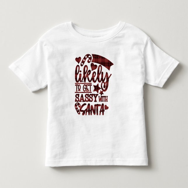 Besonders lustig wird es mit dem Weihnachtsmann Ka Kleinkind T-shirt (Vorderseite)