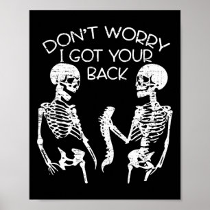 Besorgnis erregend, dass ich Ihr Halloween Skeleto Poster