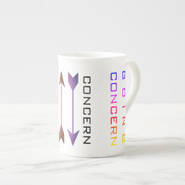 "Besorgnis erregend" Prozellantasse