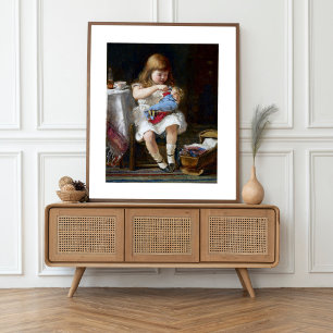 Besorgte kleine Mutter Poster