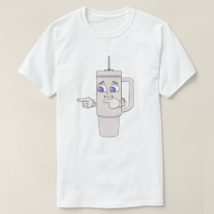 Besorgter Shaker Cup Ängstliches Maskottchen T-Shirt