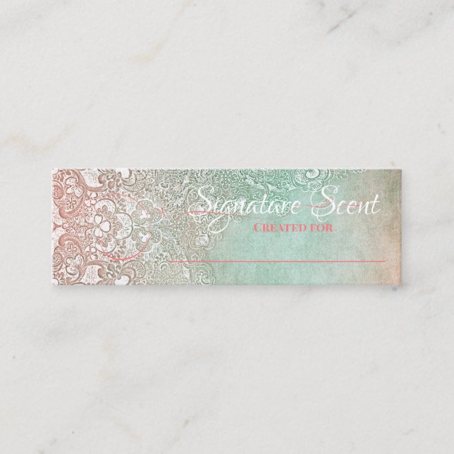 Bespoke Duft persönliche Duftnoten Schnupftabak Mi Mini Visitenkarte (Vorderseite)