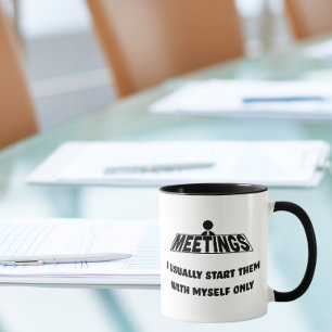 Besprechungen, ich beginne sie nur mit mir selbst tasse
