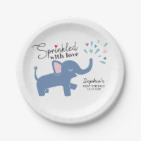 Besprüht mit Liebe-niedlichem Elefant-Baby