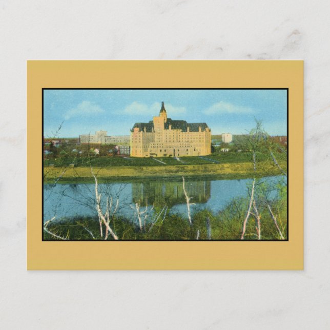 Bessborough Hotel, Saskatoon, Saskatchewan Postkarte (Vorderseite)