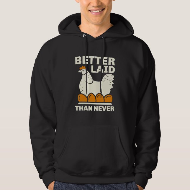 Besser als nie hoodie (Vorderseite)