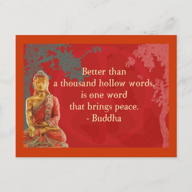 Besser als tausend hohle Worte.. Postkarte (Vorderseite)