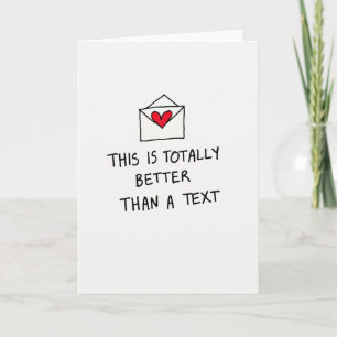 Besser als Text Liebeskarte Karte