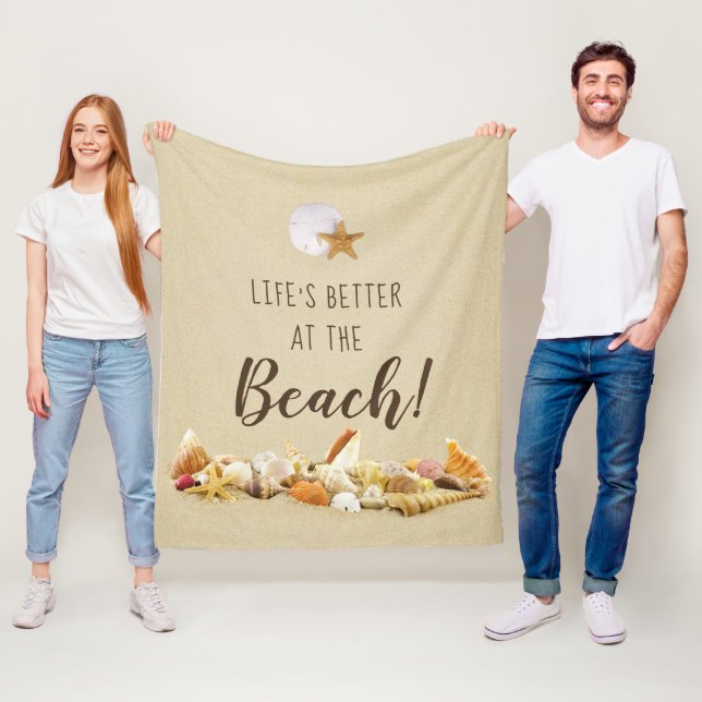 Besser am Strand, Seashells Fleece Blanket (Beispiel)
