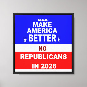 Besser Amerika Leinwanddruck