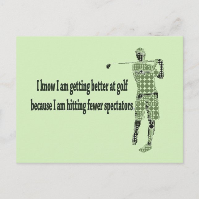 Besser beim Golf Postkarte (Vorderseite)