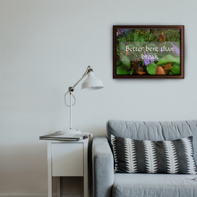 Besser beugt als gebrochen Weisheit Sprichwort Pos Poster (Von Creator hochgeladen)