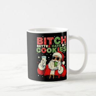 Besser habe ich meine Kekse Santa Claus Weihnachte Kaffeetasse