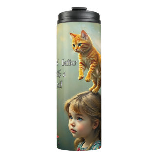 Besser mit Katze Thermosbecher