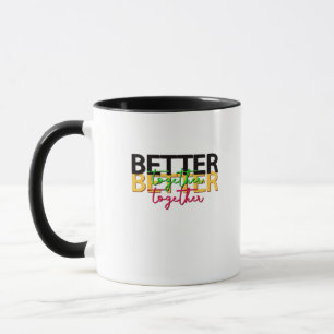 Besser zusammen als eine Familie herzlicher Stil Tasse