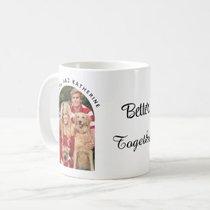 Besser zusammen - Anpassbarer Name   Benutzerdefin Kaffeetasse