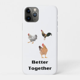 Besser zusammen. Hühner, Spaß, lustig Case-Mate iPhone Hülle