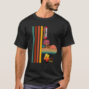Besser zusammen Retro-Sonnenuntergang Inspirierend T-Shirt