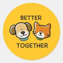 Besser zusammen – Süßer Hund und Katze