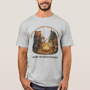 Besser zusammen - Wald Freunde Lagerfeuer-Abenteue T-Shirt