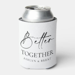 Besser zusammen White Wedding Can Cooler/Koozie Dosenkühler