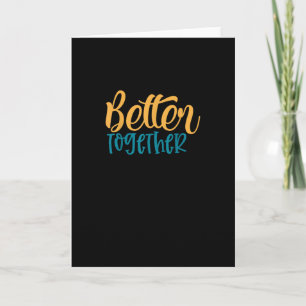 Besser Zusammen Zitat Positiv Minimal Design Karte
